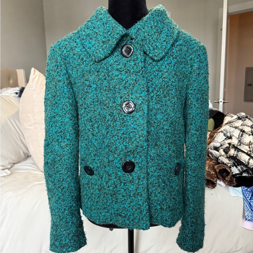 Chic Teal Women's Pea Coat